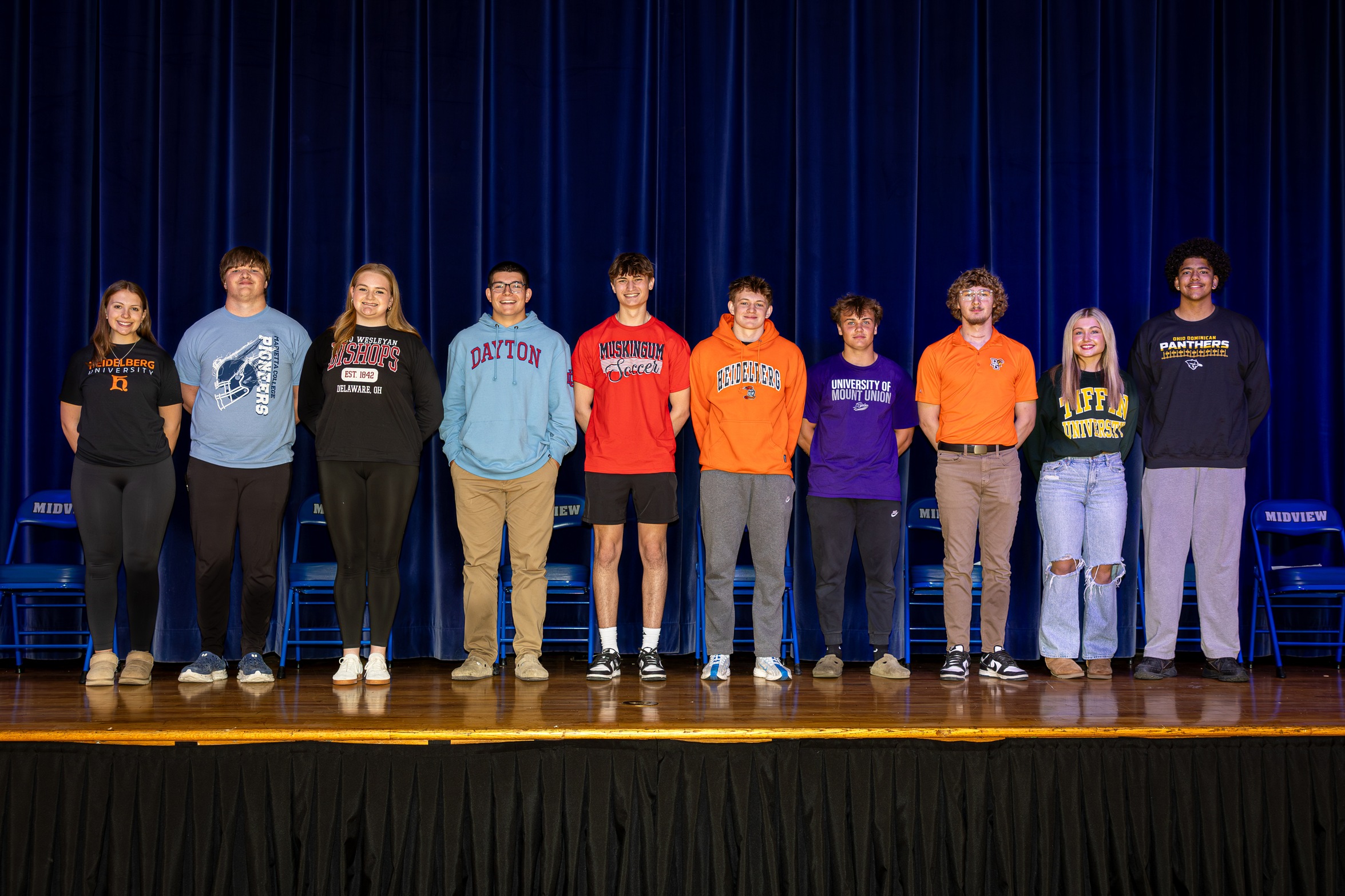 Midview celebrates senior student-athletes moving on to the collegiate level