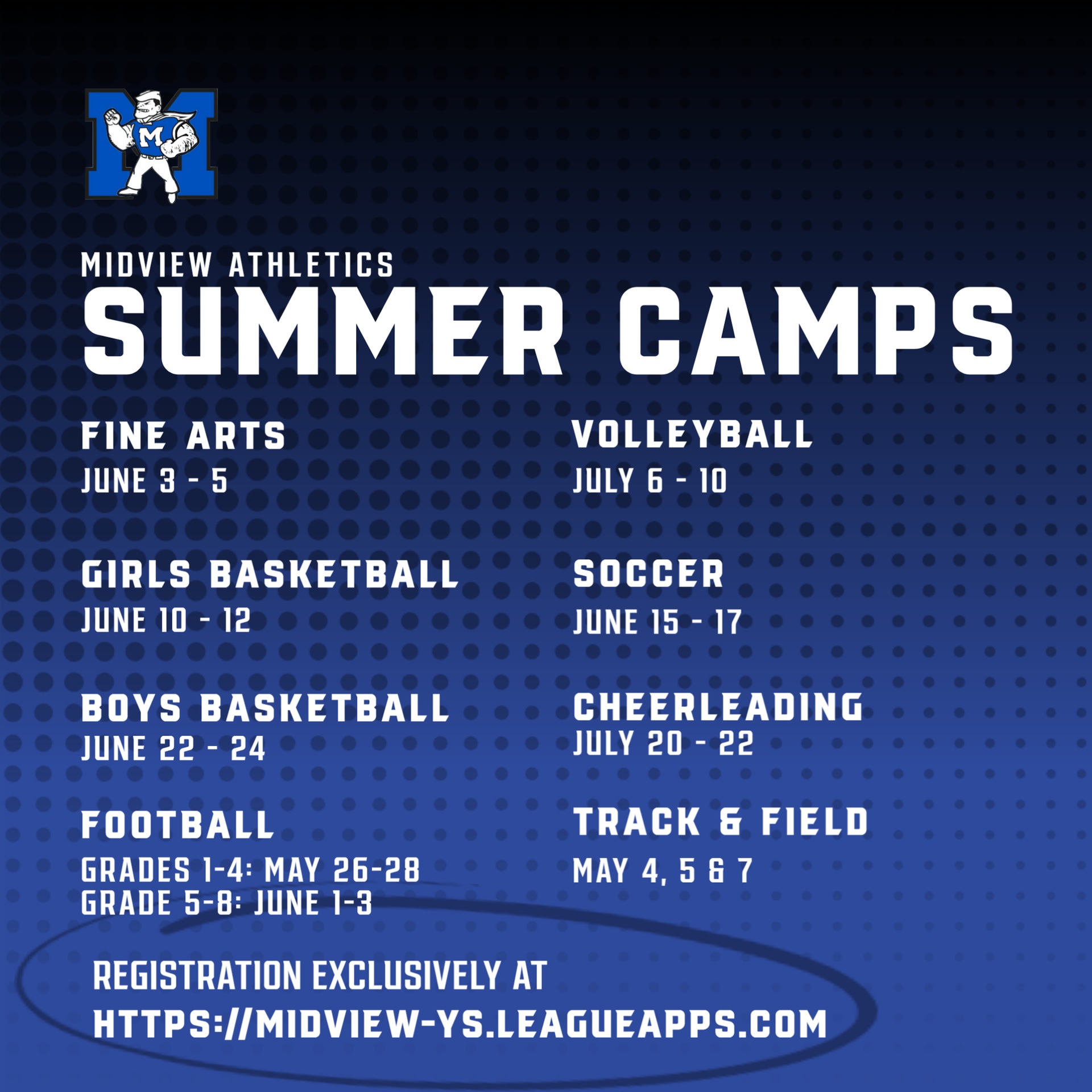 Information on Midview Summer Youth Camps Now Available