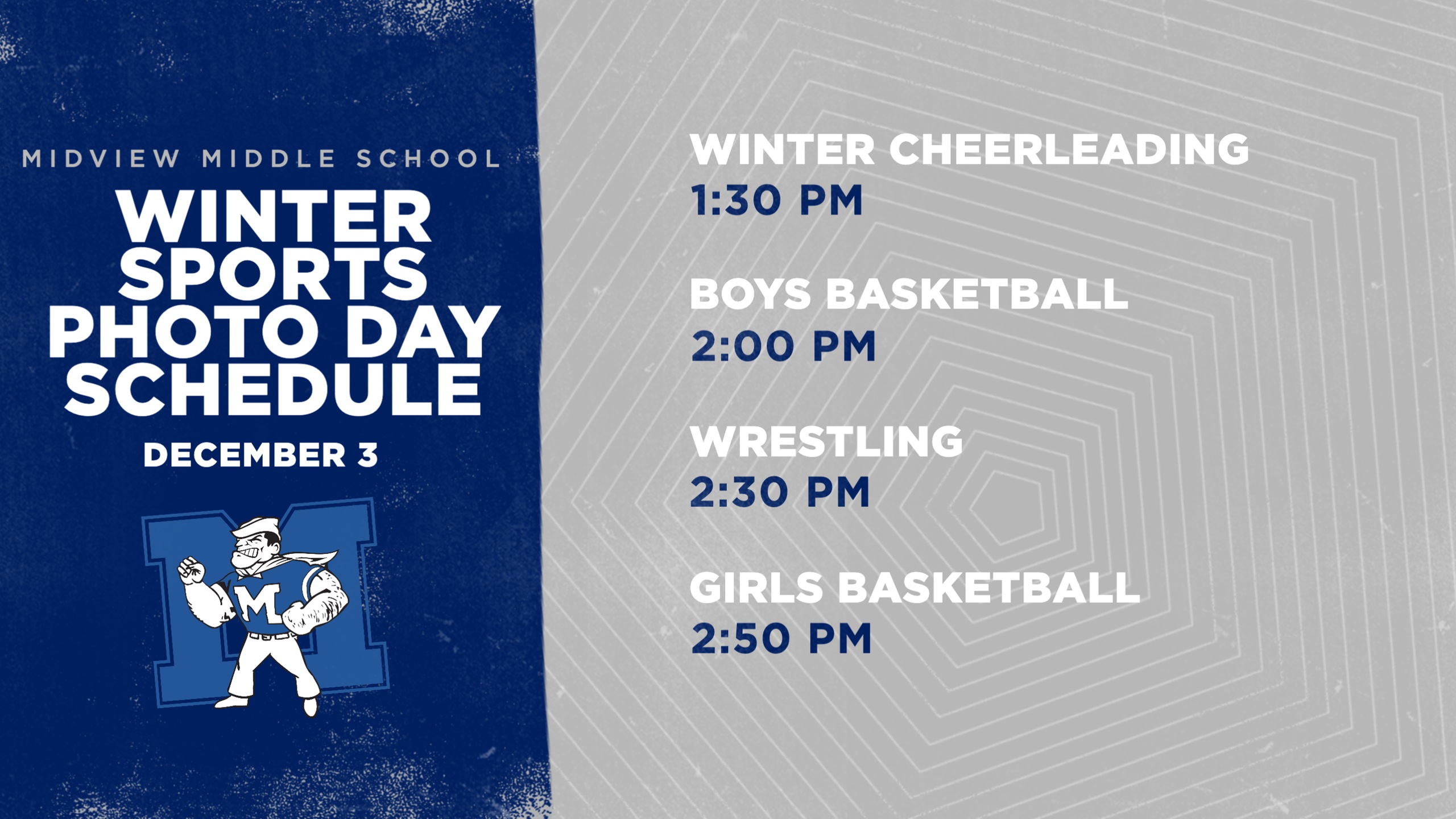 MMS Winter Sports Photos Scheduled for December 3