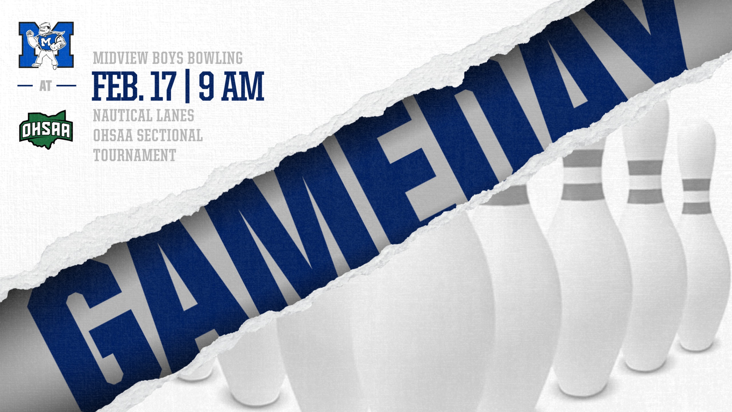 Midview Boys Bowling to Compete at OHSAA Sectional Tournament February 17