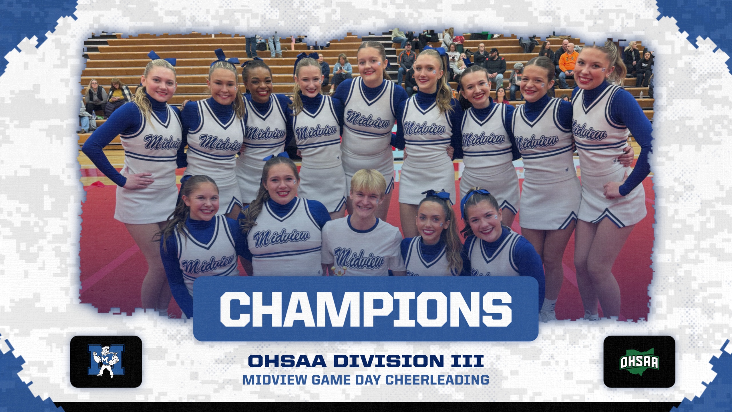 Midview Cheerleading wins 2025 OHSAA Division III Spirit Championship