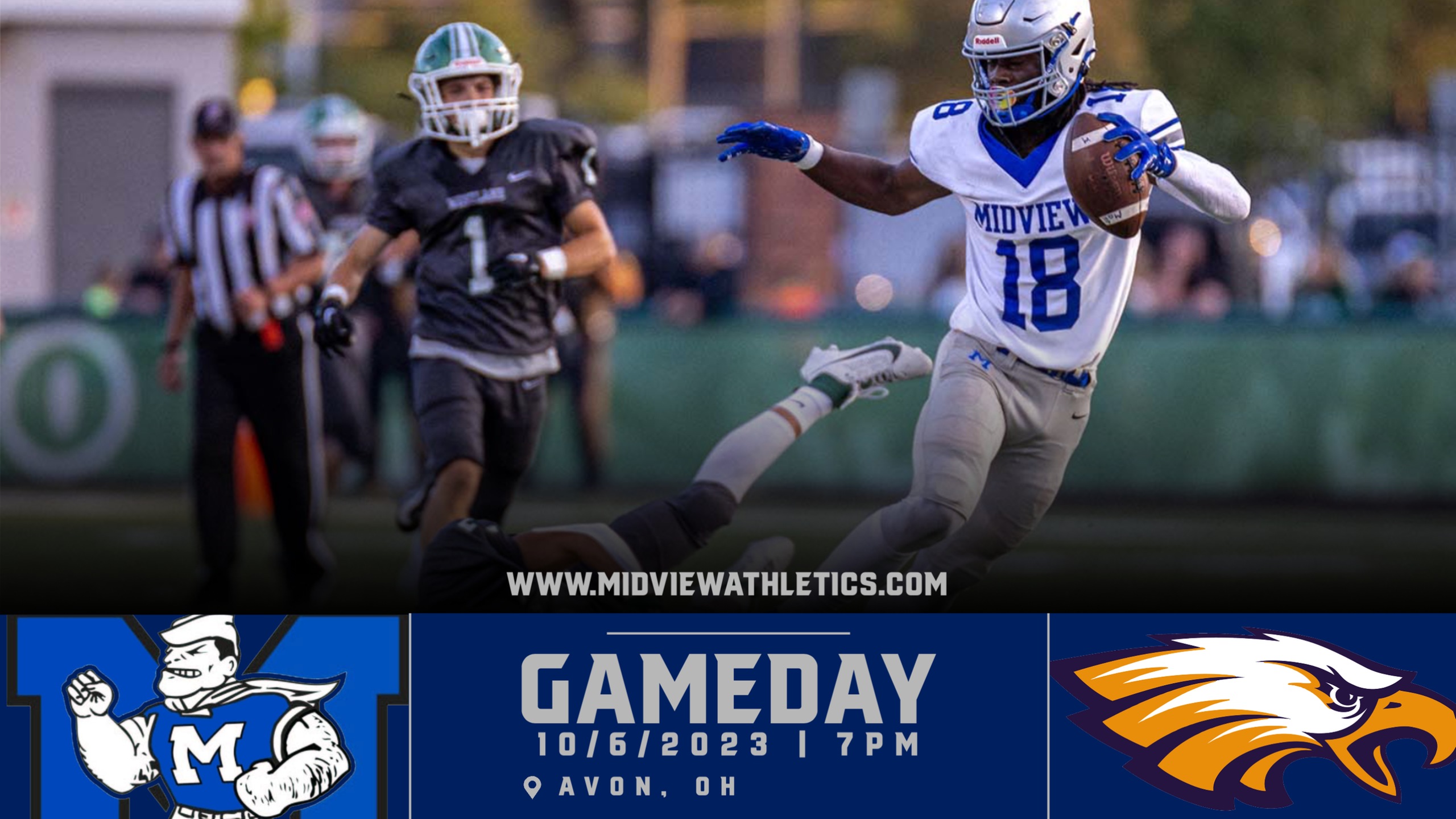 Midview Football visits Avon in Week 8