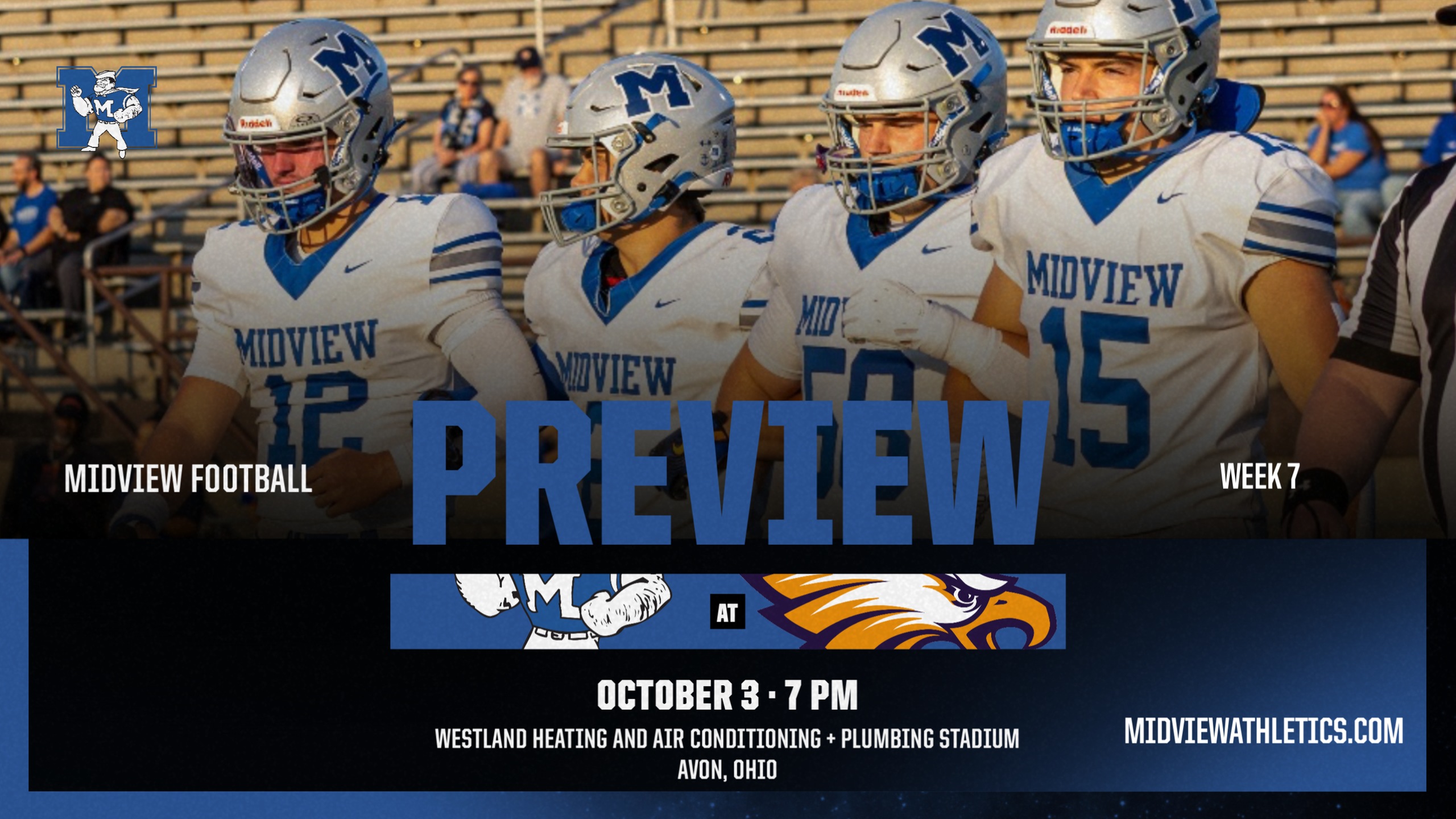 Midview Football to visit Avon for SWC match-up in Week 7