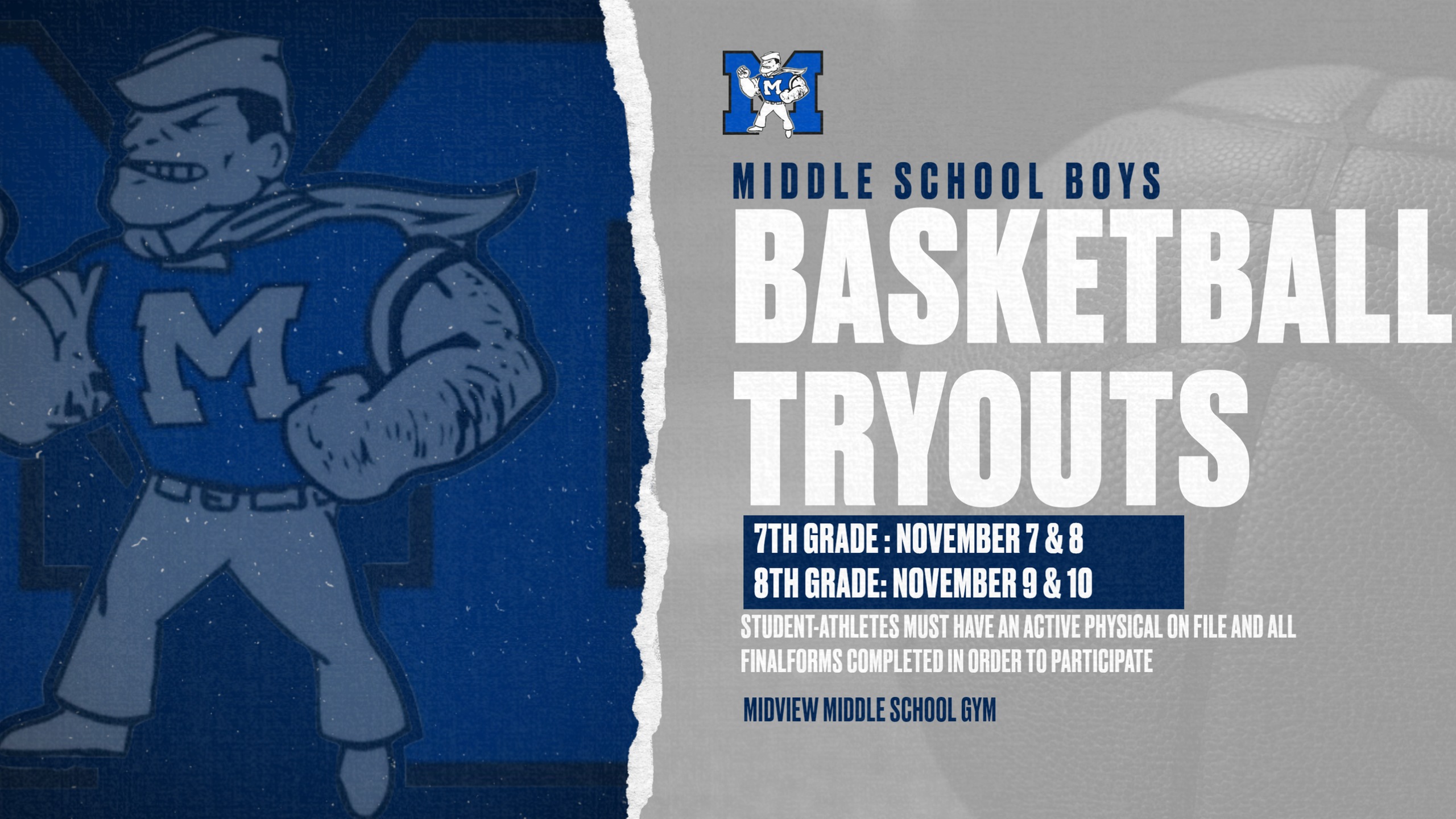 2023-24 Middle School Boys Basketball Interest Form