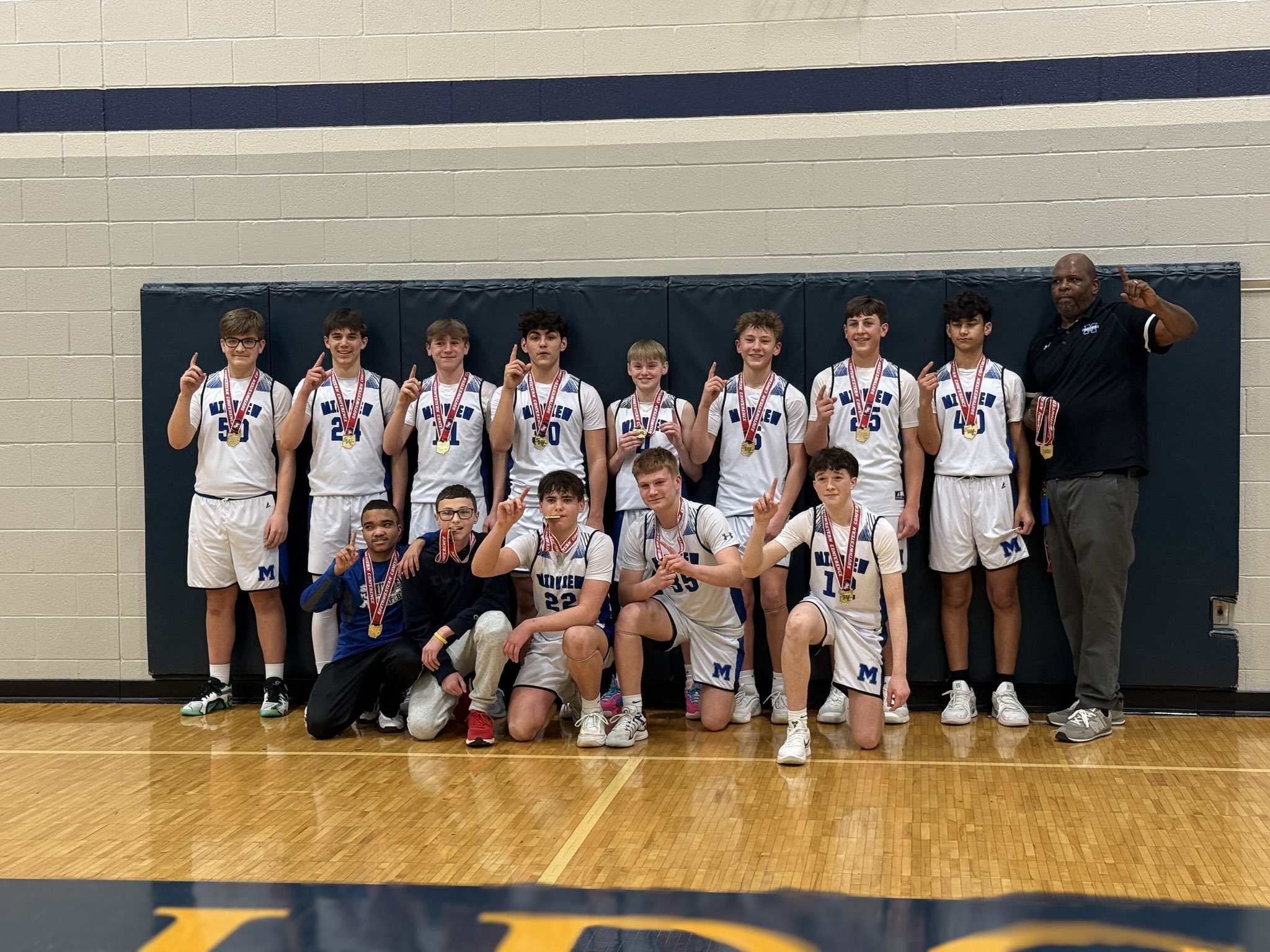 8th Grade Boys Basketball wins 2025 SWC Tournament