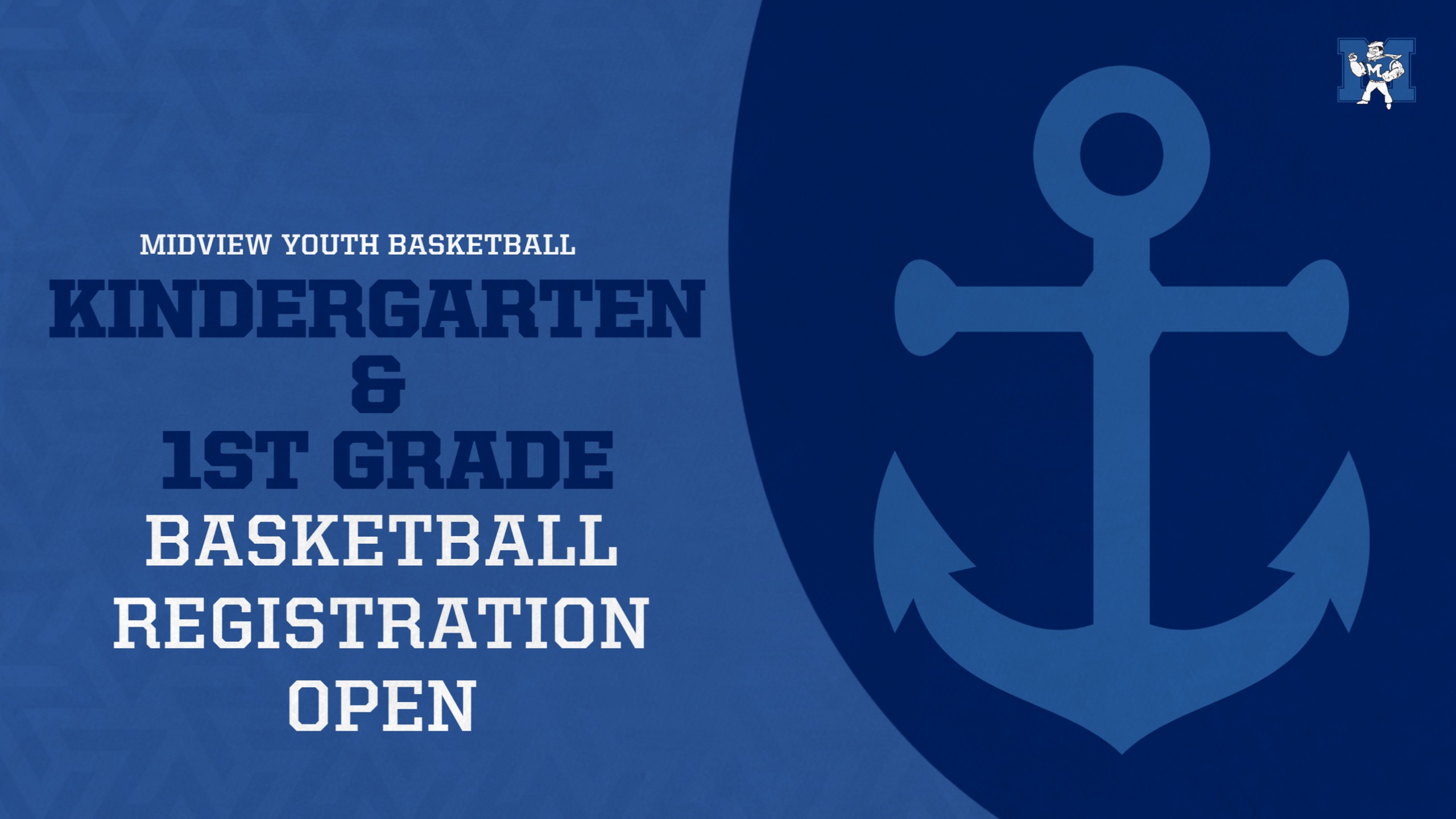 Midview Youth Basketball: Kindergarten and 1st Grade Registration Open