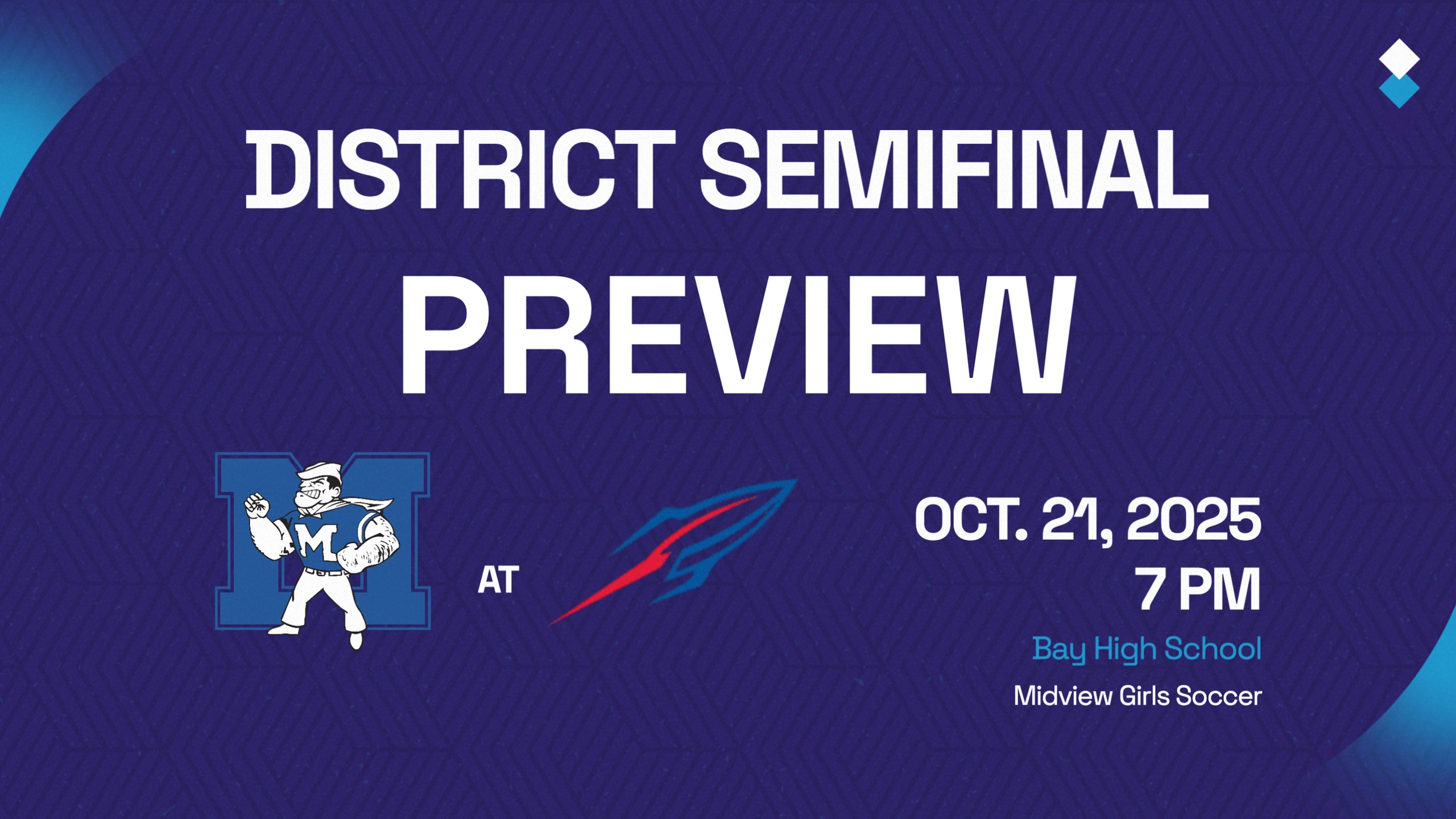 Midview Girls Soccer to visit Bay for OHSAA District Semifinal on October 21