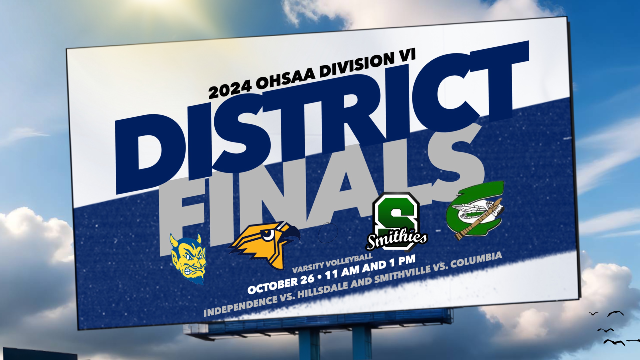 Midview to host a pair of OHSAA Division VI District Final Volleyball match-ups on October 26
